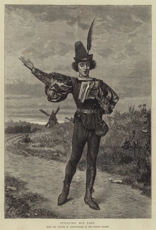 Marie - François Firmin, Girard, Studiare la parte